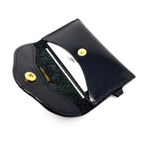 TADO VITO UNISEX LEATHER CARD WALLET CASE BLACK