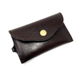 TADO VITO Unisex Leather Card Wallet Case Holder Dark Brown
