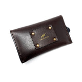 TADO VITO Unisex Leather Card Wallet Case Holder Dark Brown