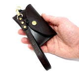 TADO VITO Unisex Leather Card Wallet Case Holder Dark Brown