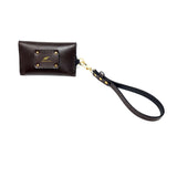 TADO VITO Unisex Leather Card Wallet Case Holder Dark Brown