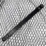 TADO VITO Unisex Leather Bracelet Reptile 3D Embossed Leather Black With Brown