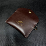Dark Brown Leather Card Wallet Case Holder Unisex
