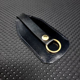 Black Leather Bell Shape Key Holder Key Ring