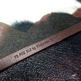 Personalised Leather Bracelet Unisex Personalised gift