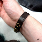 Personalised Leather Bracelet Unisex Personalised gift