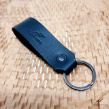 Personalised Leather Keyring With Split Ring Personalised gift (25mm wide)