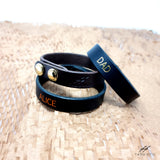 Personalised Leather Bracelet Unisex Personalised gift