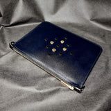 Kender Leather Clutch With Detachable Chain