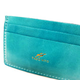 TADO VITO Turquoise Leather Card Wallet