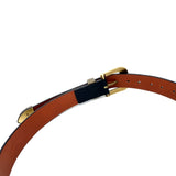 Black Crocodile Embossed Cowboy Belt