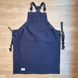 Navy Cotton Canvas Drill Apron