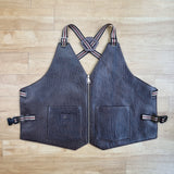 Brown Lamb Leather Vest