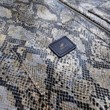 Python Foiled Leather Vest