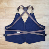 Python Foiled Leather Vest