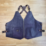 Purple Lamb Leather Vest