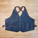 Dark Teal Lamb Leather Vest