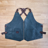 Green Lamb Leather Vest