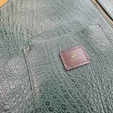 Green Lamb Leather Vest