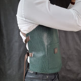 Green Lamb Leather Vest