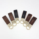 TADO VITO Leather Brown Stripes Strap Keyring