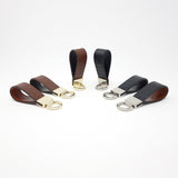 TADO VITO Leather Silver Keyring With Embossed Crocodile Effect