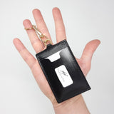 TADO VITO Black Leather Card Wallet Case Holder Vertical
