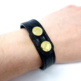 TADO VITO Unisex Leather Bracelet Reptile 3D Embossed Leather