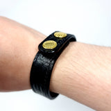 TADO VITO Unisex Leather Bracelet Reptile 3D Embossed Leather