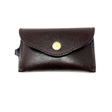 TADO VITO Unisex Leather Card Wallet Case Holder Dark Brown