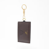 TADO VITO Dark Brown Leather Card Wallet Case Holder Vertical