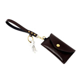 TADO VITO Unisex Leather Card Wallet Case Holder Dark Brown