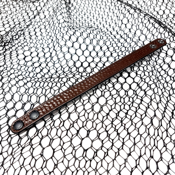 TADO VITO Unisex Leather Hand Carved Bracelet Reptile 3D Embossed Brown