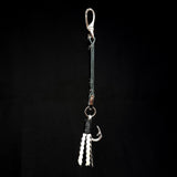 Leather Keyring/Accessory With Fly Fishing Charm Hook