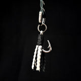 Leather Keyring/Accessory With Fly Fishing Charm Hook
