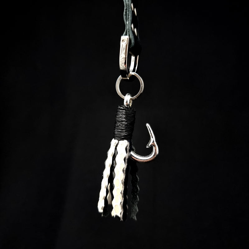 Leather Keyring/Accessory With Fly Fishing Charm Hook