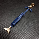 Golden Blue Tail Leather Weaved Accessory