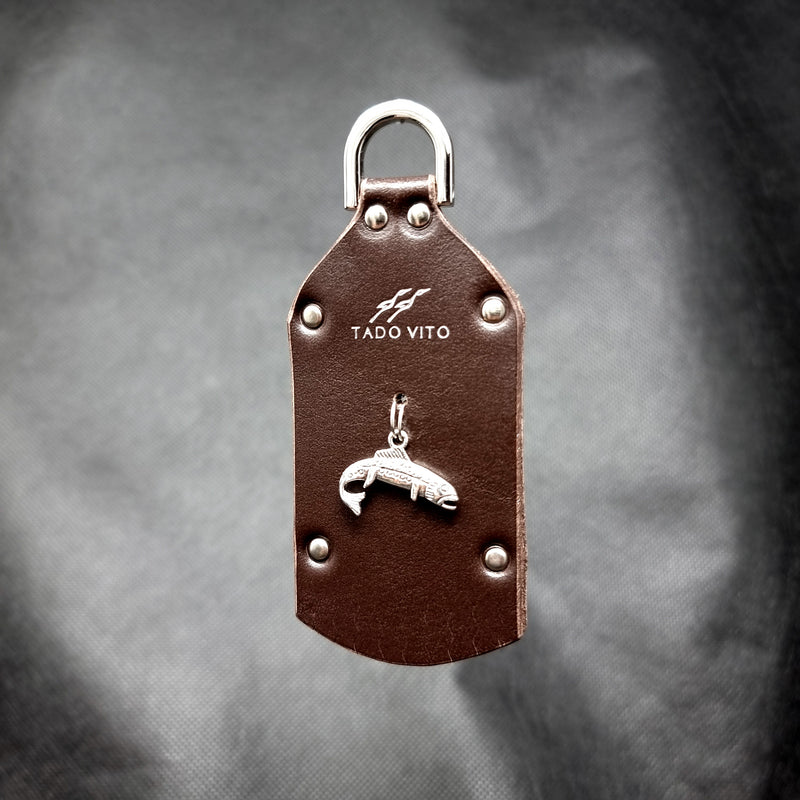 Dark Brown Trout Accessory Keyring