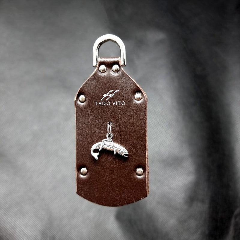 Dark Brown Trout Accessory Keyring