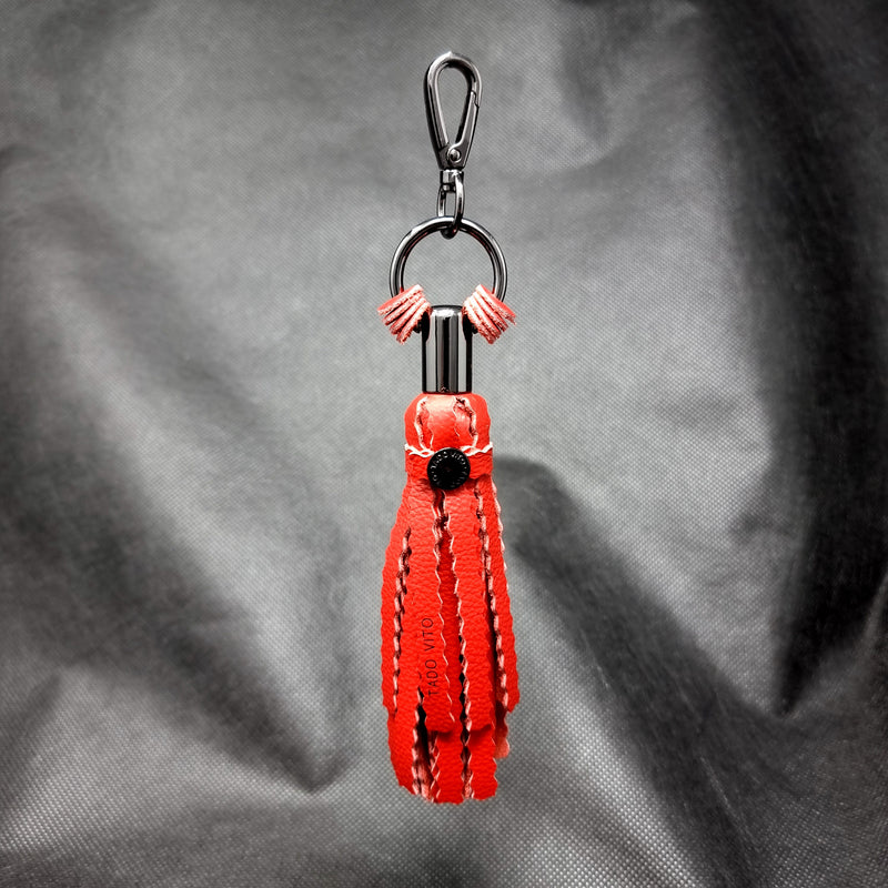 Red Dragon Leather Tassel Accessory