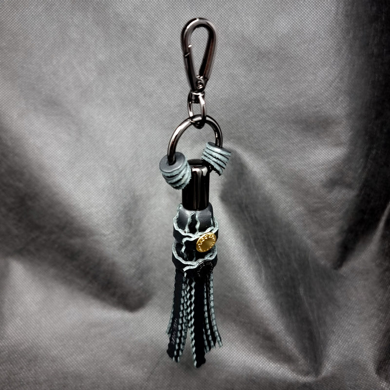The Shadow Walker Black Leather Tassel Accessory
