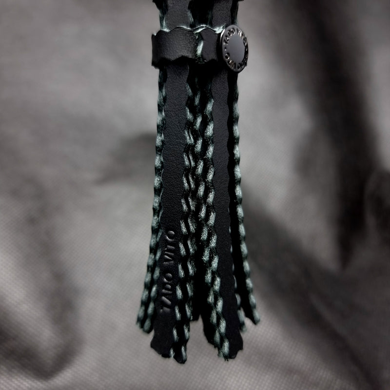 The Shadow Walker Black Leather Tassel Accessory