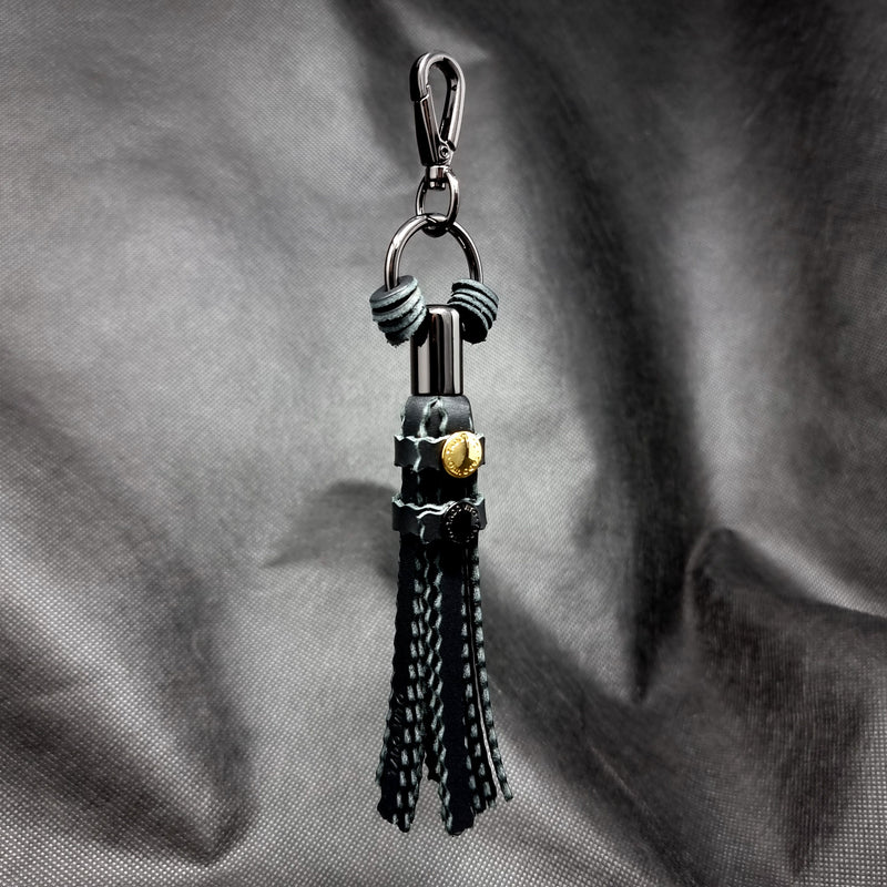 The Shadow Walker Black Leather Tassel Accessory