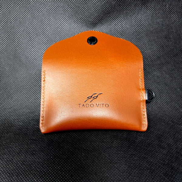 Brown Leather Card Wallet Case Holder Unisex