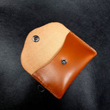 Brown Leather Card Wallet Case Holder Unisex