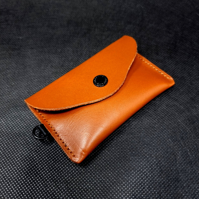 Brown Leather Card Wallet Case Holder Unisex