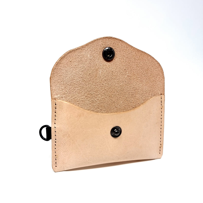 Natural Leather Card Wallet Case Holder Unisex
