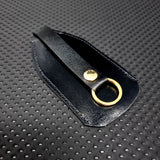 Black Leather Bell Shape Key Holder Key Ring