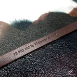 Personalised Leather Bracelet Unisex Personalised gift