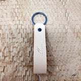 Personalised Leather Keyring With Split Ring Personalised gift (20mm wide)